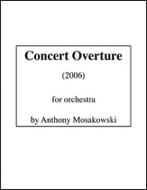 Concert Overture Orchestra sheet music cover